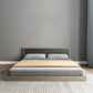 Contemporary Gray Panel Bed with Rectangular Headboard in Wood Twin XL Bed & Mattress Clearhalo 'Bedroom Furniture' 'Beds' 'furn' 'furn_beds' 'Furniture' 5803800