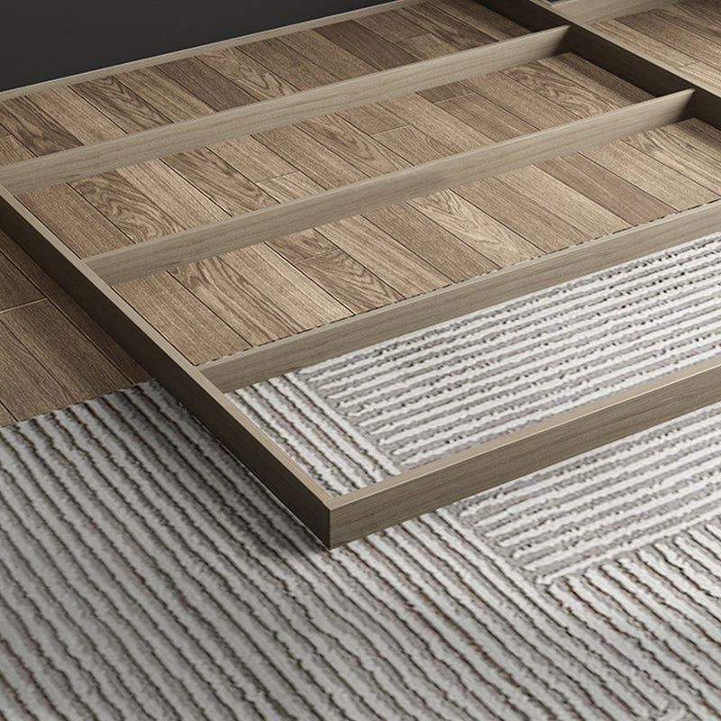 Contemporary Gray Panel Bed with Rectangular Headboard in Wood Clearhalo 'Bedroom Furniture' 'Beds' 'furn' 'furn_beds' 'Furniture' 5803807