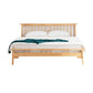 Scandinavian Wood Slat Standard Bed with Rectangular Headboard