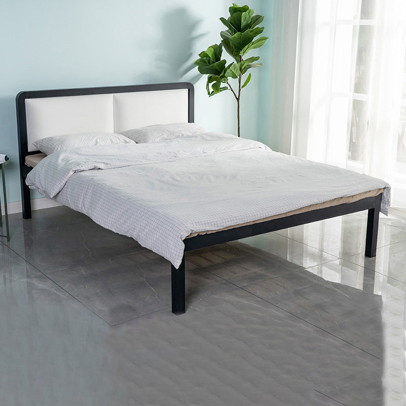 Cama de listones 36.61 "H Altura ajustable con cabecera tapizada de marco abierto