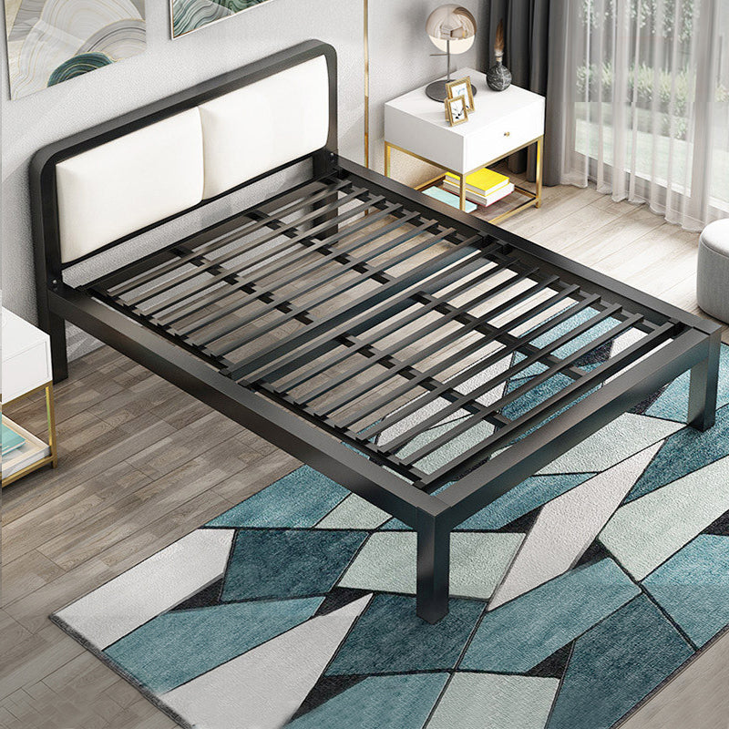 Cama de listones 36.61 "H Altura ajustable con cabecera tapizada de marco abierto