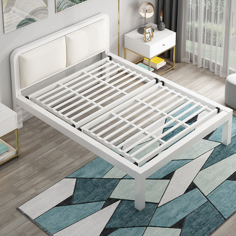 Cama de listones 36.61 "H Altura ajustable con cabecera tapizada de marco abierto