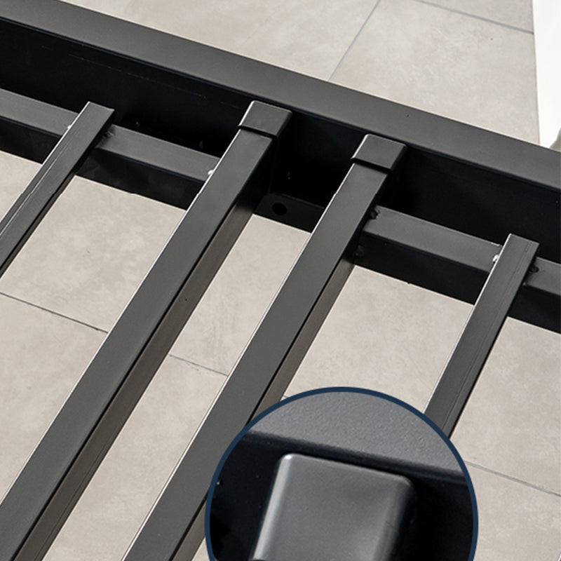 Cama de listones 36.61 "H Altura ajustable con cabecera tapizada de marco abierto