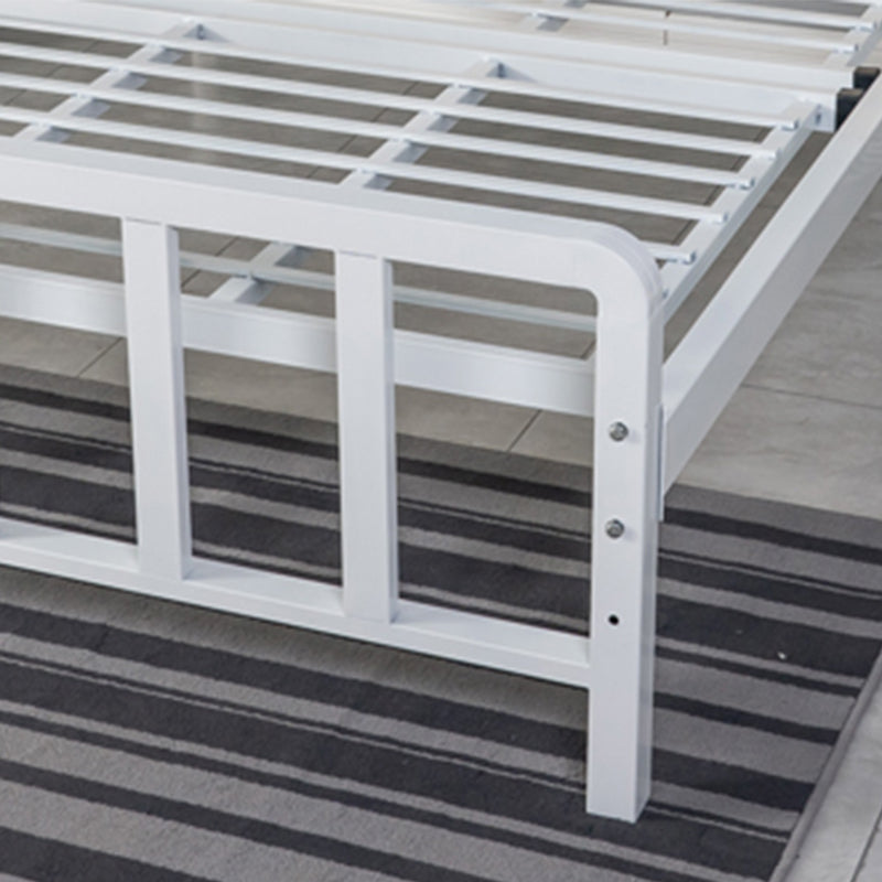 Cama de listones 36.61 "H Altura ajustable con cabecera tapizada de marco abierto