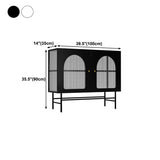 Moderno semplice in ferro sideboard a strisce vetro armadi server per soggiorno per soggiorno