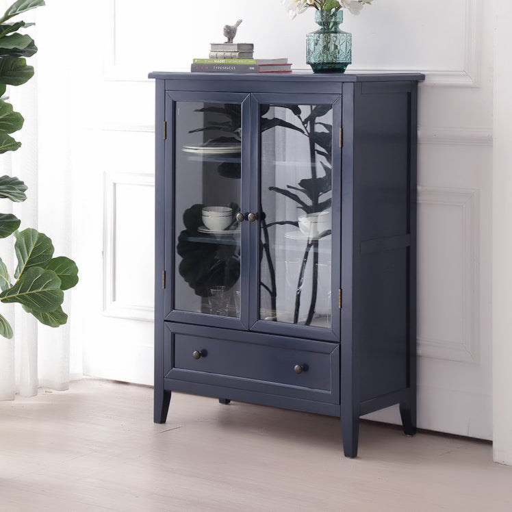 Credenza da cucina con cornice in rovere contemporanea per sala da pranzo