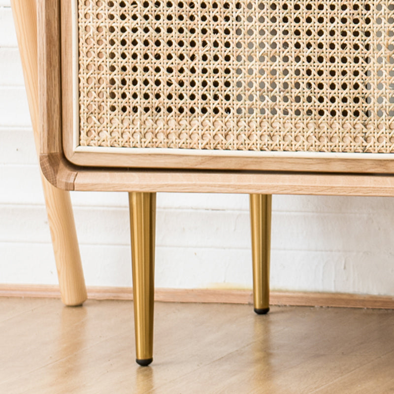 Nordic Simplicity Cupboard Pine Frame Kitchen Sideboard for Dining Room Clearhalo 'buffet_sideboard' 'Buffets & Sideboards' 'furn' 'furn_buffet_sideboard' 'Furniture' 'Kitchen & Dining Furniture' 5805946