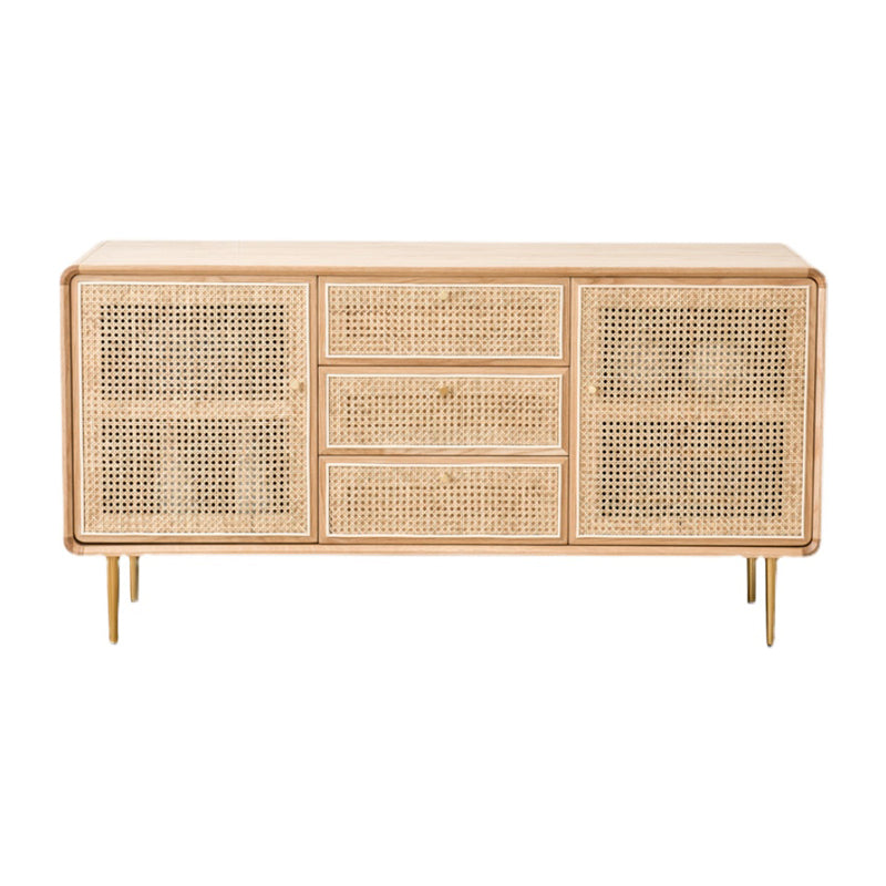 Nordic Simplicity Cupboard Pine Frame Kitchen Sideboard for Dining Room Clearhalo 'buffet_sideboard' 'Buffets & Sideboards' 'furn' 'furn_buffet_sideboard' 'Furniture' 'Kitchen & Dining Furniture' 5805947