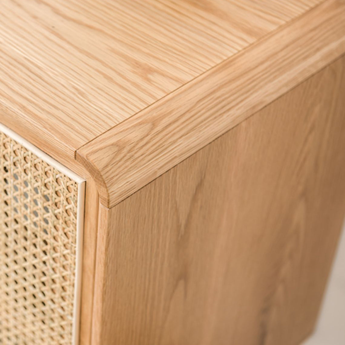 Nordic Simplicity Cupboard Pine Frame Kitchen Sideboard for Dining Room Clearhalo 'buffet_sideboard' 'Buffets & Sideboards' 'furn' 'furn_buffet_sideboard' 'Furniture' 'Kitchen & Dining Furniture' 5805950