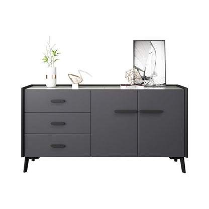 Credenza moderna di Pine Wood Credenza a 3 cassetti con controsoffitto per soggiorno per soggiorno