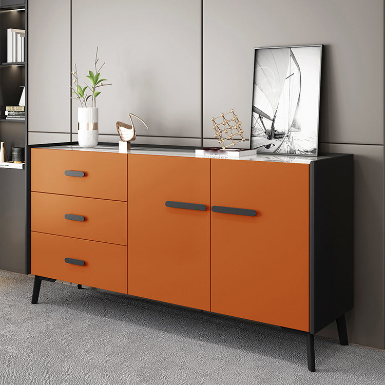 Credenza moderna di Pine Wood Credenza a 3 cassetti con controsoffitto per soggiorno per soggiorno