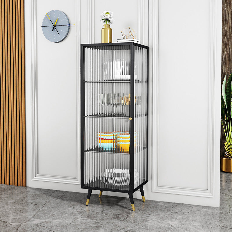 Server per porte della porta in vetro in metallo server in stile moderno per la sala da pranzo