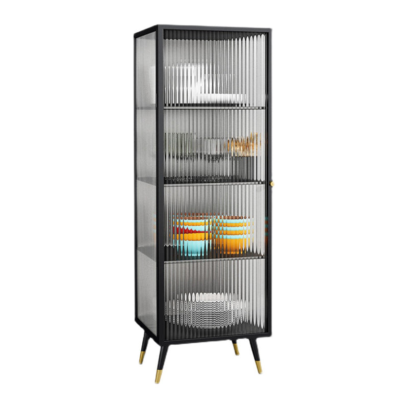 Server per porte della porta in vetro in metallo server in stile moderno per la sala da pranzo