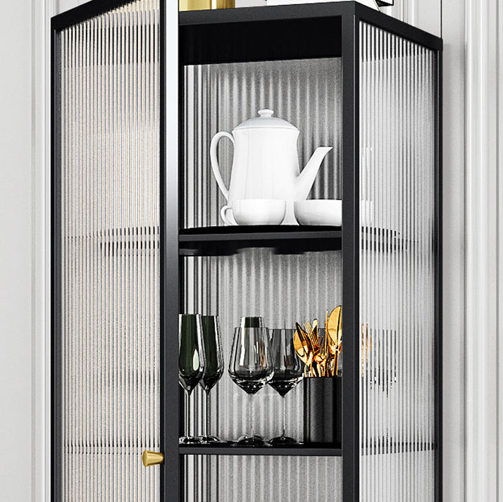 Server per porte della porta in vetro in metallo server in stile moderno per la sala da pranzo