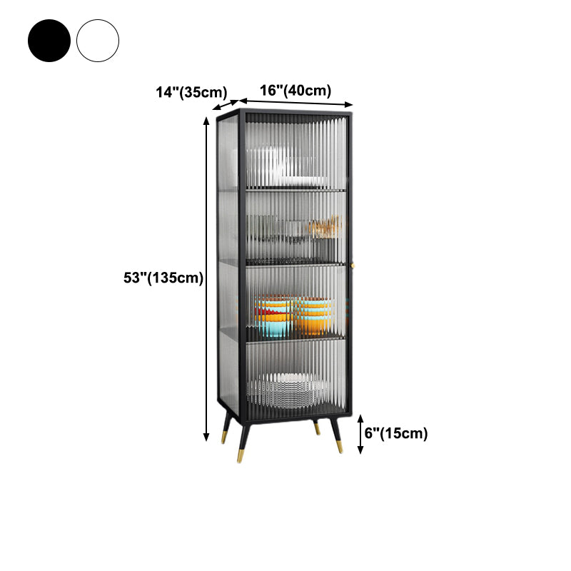 Server per porte della porta in vetro in metallo server in stile moderno per la sala da pranzo