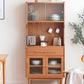 4 Doors 1 Drawer Sideboard Pine Wood Glam Style Cupboard for Dining Room