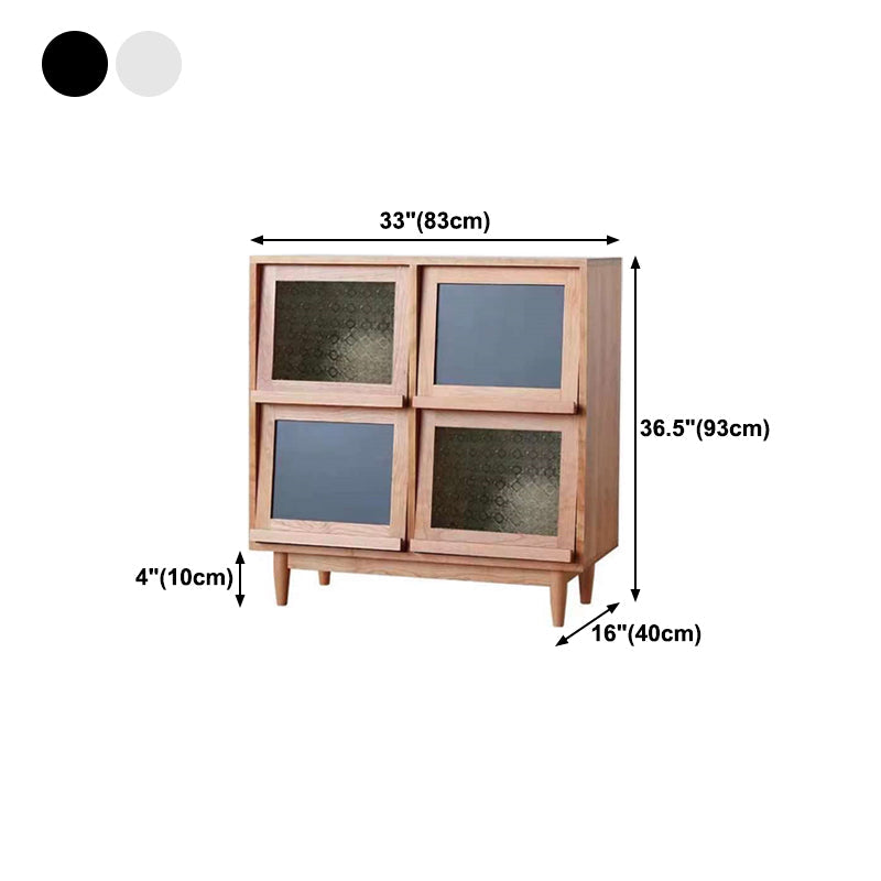 4 Türen 33 "l Server Einfacher Holzrahmen -Buffet -Server für Esszimmer