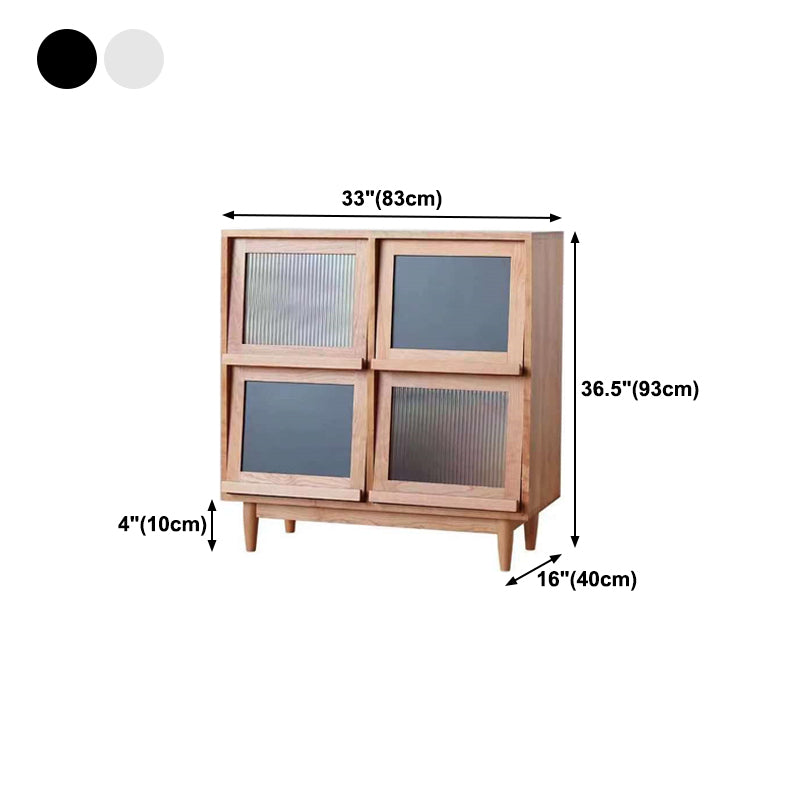4 Türen 33 "l Server Einfacher Holzrahmen -Buffet -Server für Esszimmer