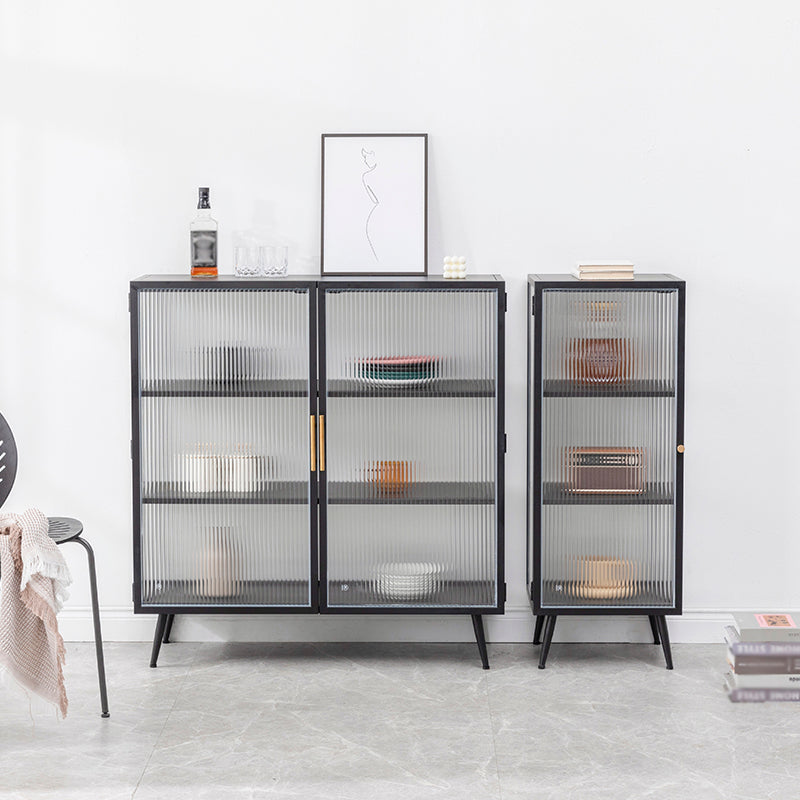 Server buffet cucina in stile glam Server da pranzo in metallo in metallo per soggiorno