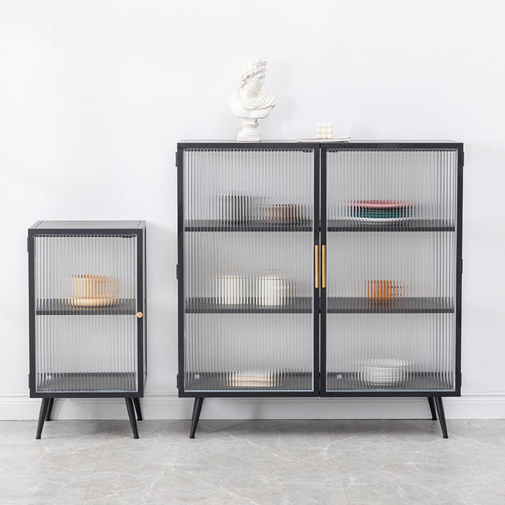 Server buffet cucina in stile glam Server da pranzo in metallo in metallo per soggiorno