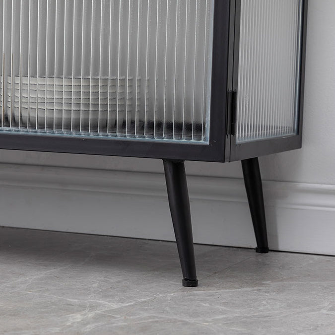 Server buffet cucina in stile glam Server da pranzo in metallo in metallo per soggiorno