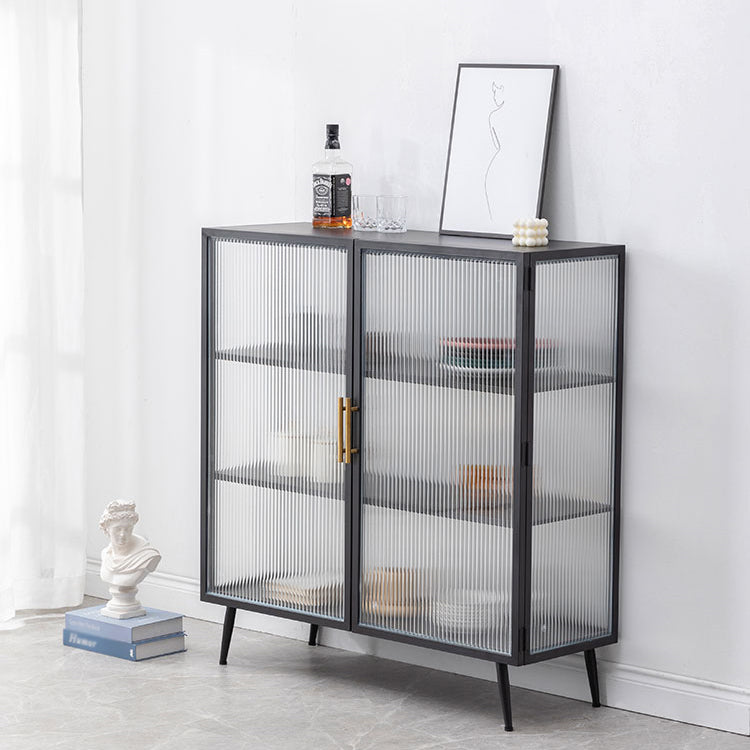 Server buffet cucina in stile glam Server da pranzo in metallo in metallo per soggiorno