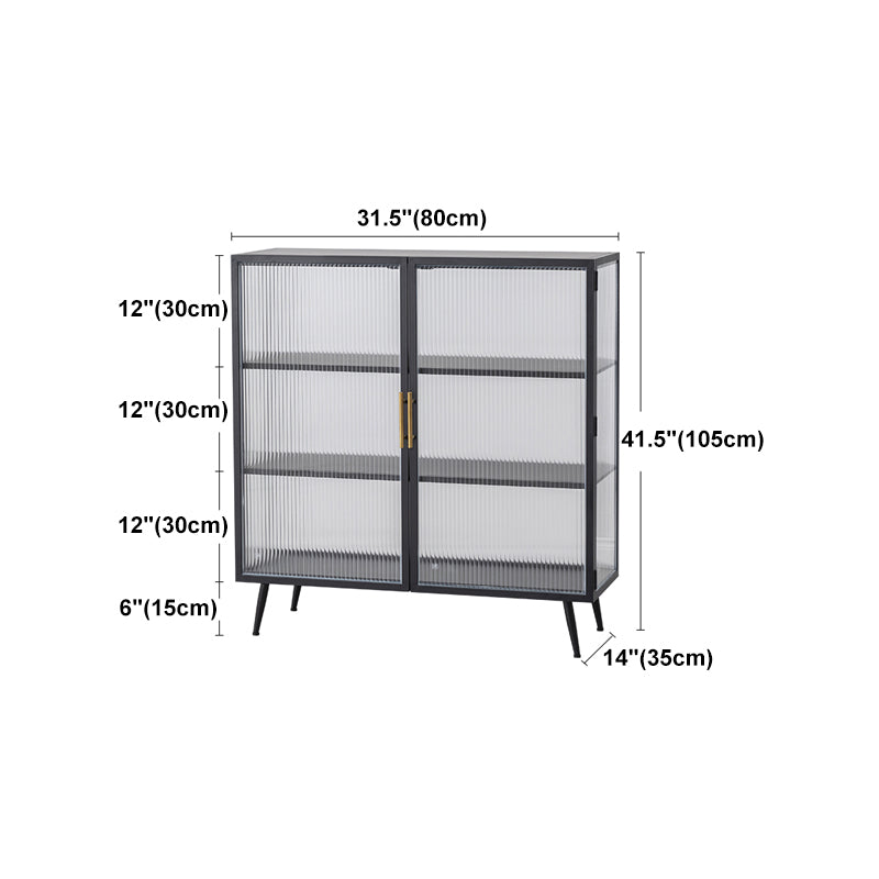 Server buffet cucina in stile glam Server da pranzo in metallo in metallo per soggiorno