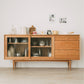 Credenza in legno in legno a 3 cassetti moderni mobili per porte scorrevoli in vetro credenza per soggiorno