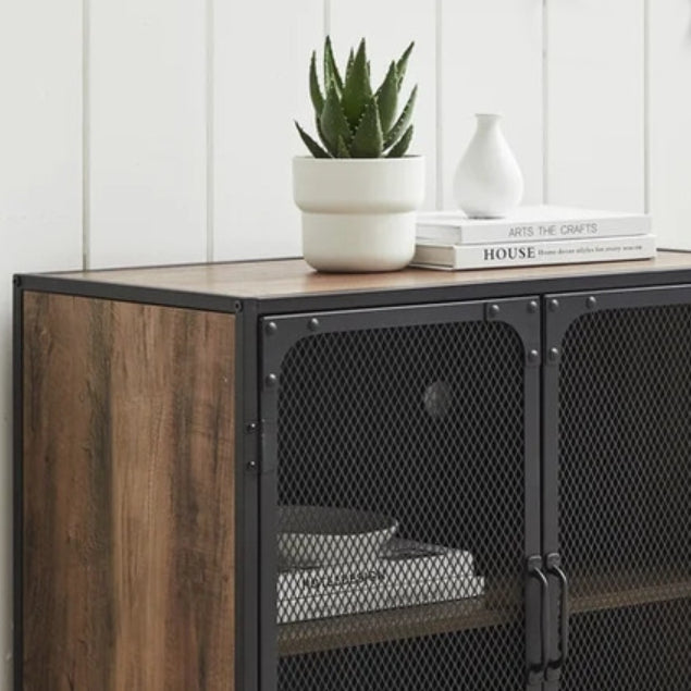 Armoire à plateaux de cuisine en bois d'armoire de serveur moderne avec rangement