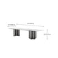 Dinner Table Stone Top Modern Double Pedestal Dining Table without Chair Clearhalo 'Dining Tables & Seating' 'Dining Tables' 'dining_table' 'furn' 'furn_dining_table' 'Furniture' 'Kitchen & Dining Furniture' 5806251