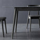 Tavolo da pranzo rettangolare in pietra grigio in stile moderno per cucina