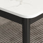 Tavolo da pranzo standard di rettangolo di rettangolo in stile moderno con 4 gambe