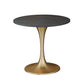 Metalen traditionele luxe ronde tafel van gesinterd stenen tafel met tulponderstel