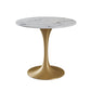 Metalen traditionele luxe ronde tafel van gesinterd stenen tafel met tulponderstel