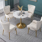 Metalen traditionele luxe ronde tafel van gesinterd stenen tafel met tulponderstel