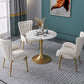 Metalen traditionele luxe ronde tafel van gesinterd stenen tafel met tulponderstel