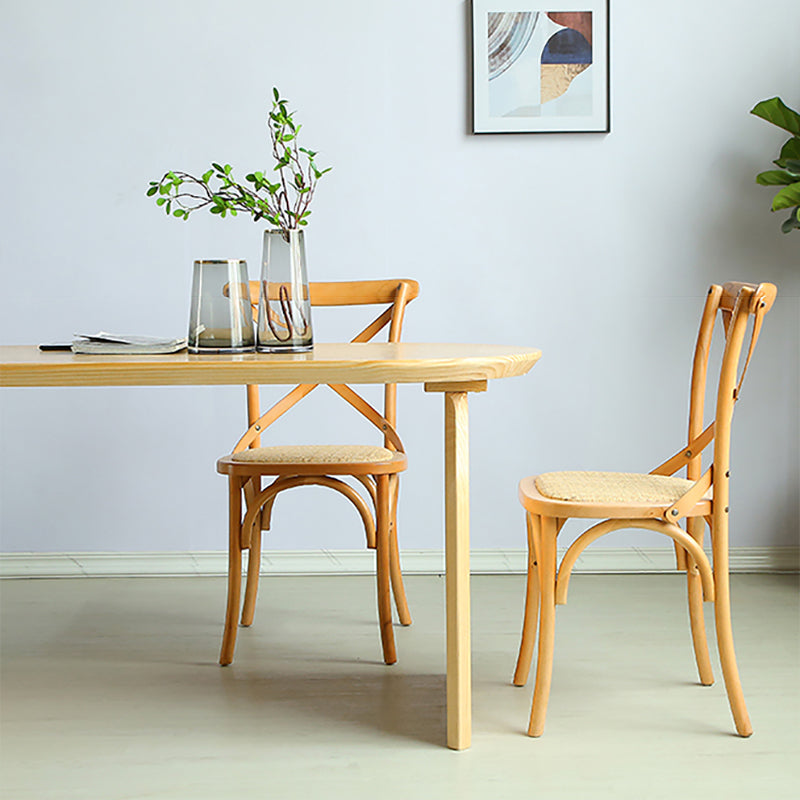 Tavolo da pranzo ovale tavolo in stile contemporaneo in legno massiccio per cucina