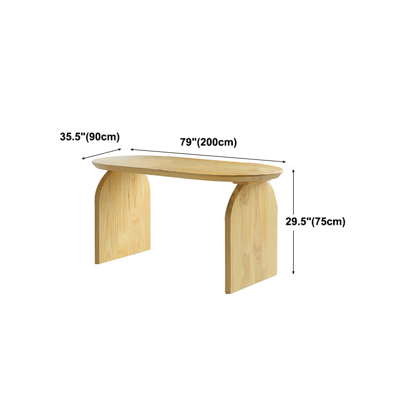 Tavolo da pranzo ovale tavolo in stile contemporaneo in legno massiccio per cucina