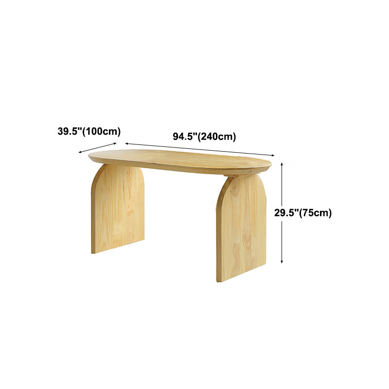 Tavolo da pranzo ovale tavolo in stile contemporaneo in legno massiccio per cucina