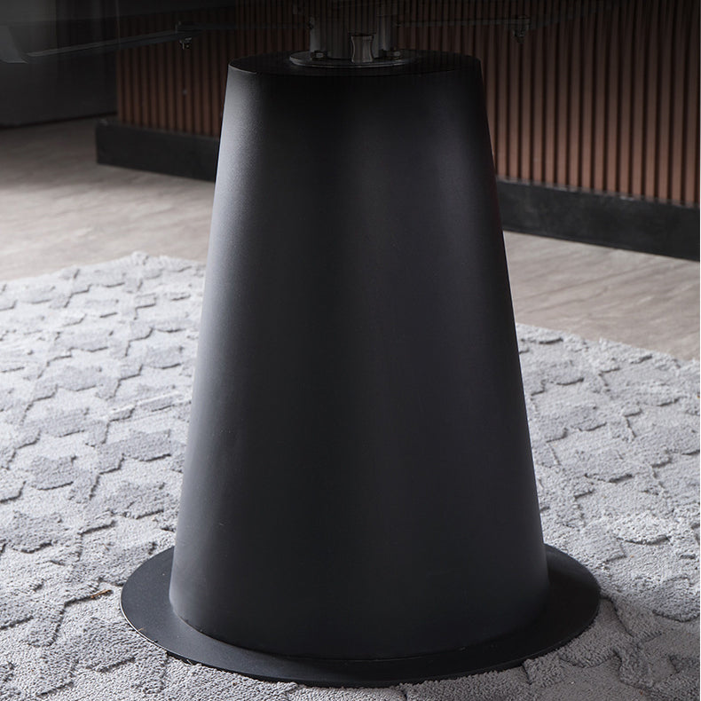 Tavolo da pranzo in pietra sinterizzato rettangolare mobili moderni con base di piedistallo