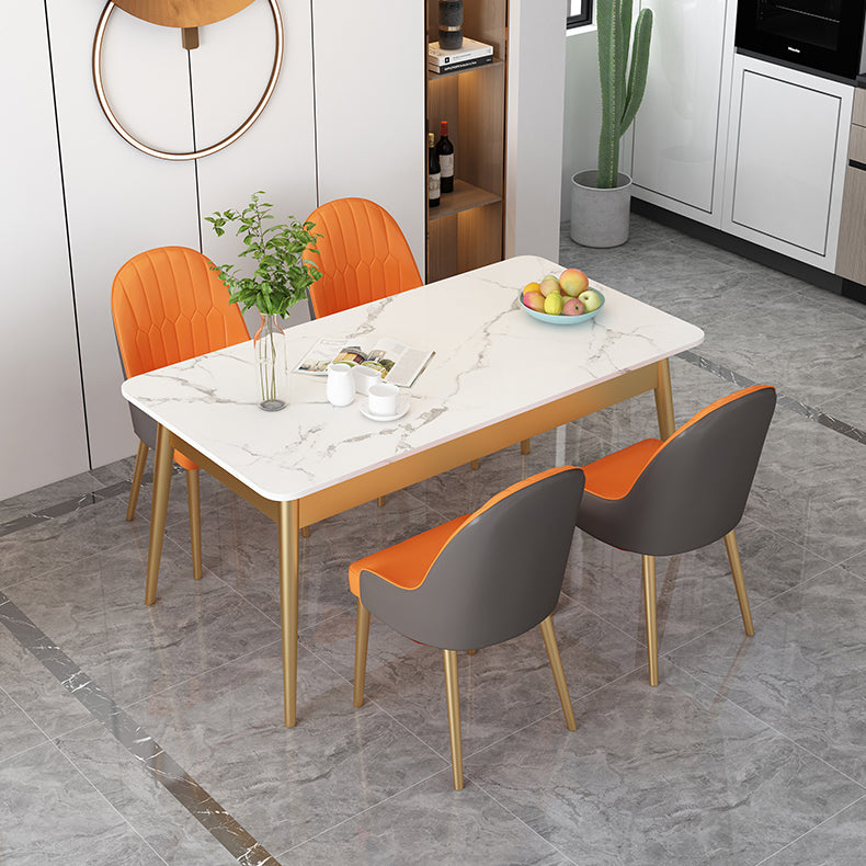 Tavolo da pranzo moderno tavolo da pranzo rettangolo in pietra in pietra per cucina