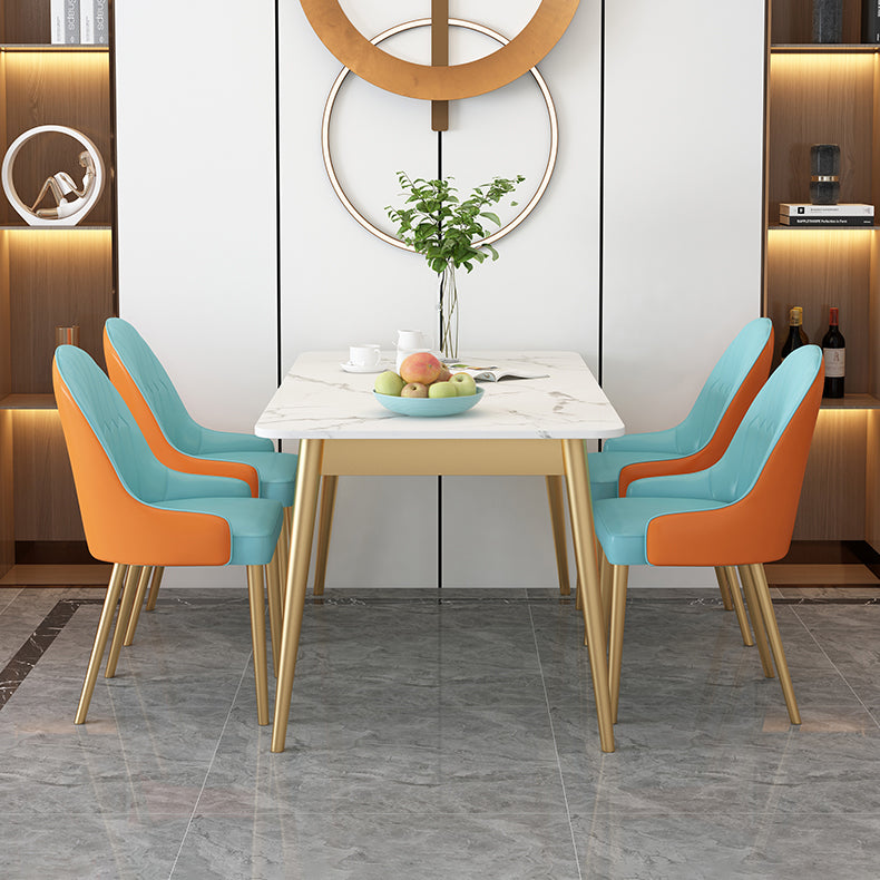 Tavolo da pranzo moderno tavolo da pranzo rettangolo in pietra in pietra per cucina