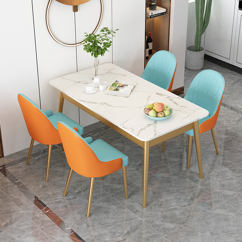 Tavolo da pranzo moderno tavolo da pranzo rettangolo in pietra in pietra per cucina