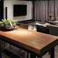 Rectangle Industrial Dining Table Solid Wood Top Home Table with 4 Black Iron Legs Clearhalo 'Dining Tables & Seating' 'Dining Tables' 'dining_table' 'furn' 'furn_dining_table' 'Furniture' 'Kitchen & Dining Furniture' 5806580