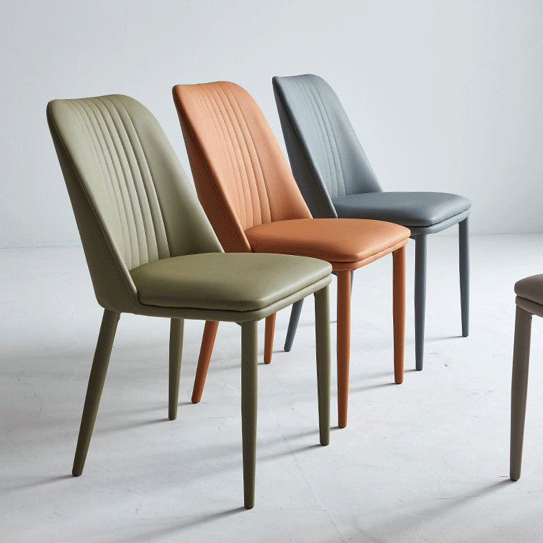 Leather Dining Chair Minimalist Style Armless Solid Back Chair for Home Clearhalo 'Dining Chairs' 'Dining Tables & Seating' 'dining_chair' 'furn' 'furn_dining_chair' 'Furniture' 'Kitchen & Dining Furniture' 5806731