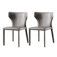 Leather Dining Chair Contemporary Design Wingback Side Chair