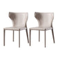 Leather Dining Chair Contemporary Design Wingback Side Chair