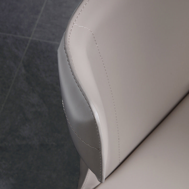 Leather Dining Chair Contemporary Design Wingback Side Chair