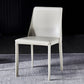 Solid Back Chair Contemporary Modern Leather Indoor-Outdoor Side Chair Clearhalo 'Dining Chairs' 'Dining Tables & Seating' 'dining_chair' 'furn' 'furn_dining_chair' 'Furniture' 'Kitchen & Dining Furniture' 5806773