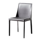 Solid Back Chair Contemporary Modern Leather Indoor-Outdoor Side Chair Clearhalo 'Dining Chairs' 'Dining Tables & Seating' 'dining_chair' 'furn' 'furn_dining_chair' 'Furniture' 'Kitchen & Dining Furniture' 5806775